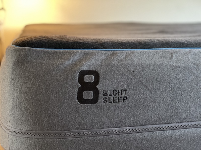 Eight Sleep Logo on a mattress