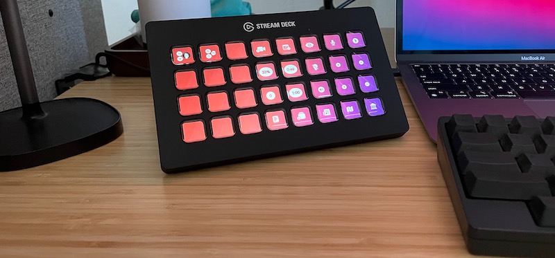 Photo of the design running on the Stream Deck